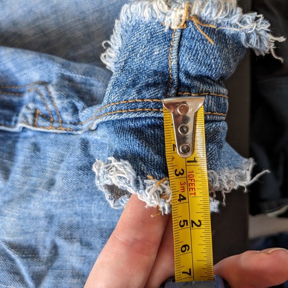 High Rise Denim Shorts - Picture 7 of 7